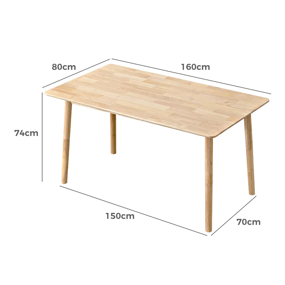 Barron Dining Table Wooden 160x80cm