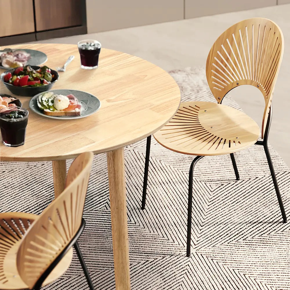 Kyoto Wooden Round Dining Table