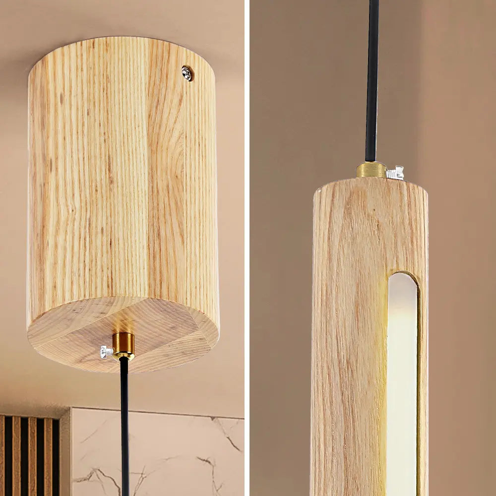 Twain Wooden Pendant Light