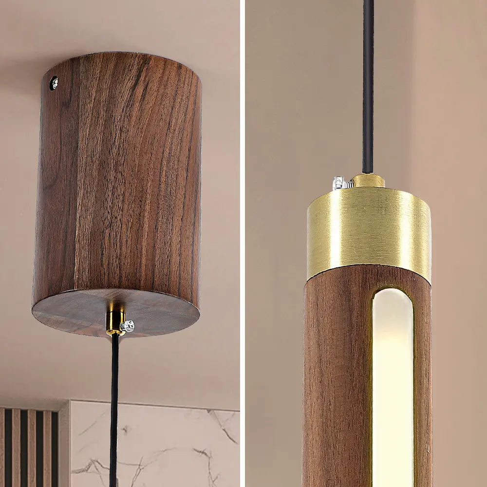 Twain Wooden Pendant Light