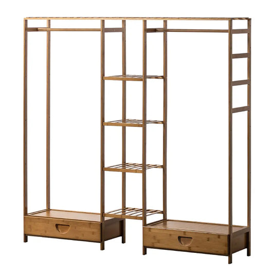 Tessa Wooden Garment Rack Dark Oak