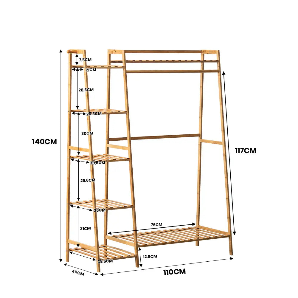 Billy Wooden Garment Rack 110CM